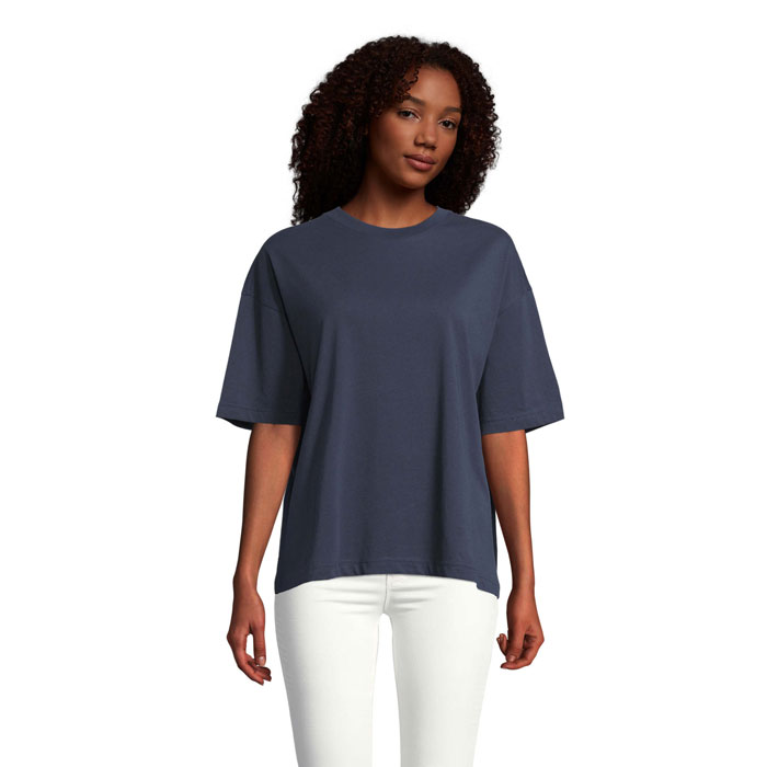 BOXY WOMEN - BOXY OVERSIZE T-SHIRT DAMES - kopen of bedrukken - Franse Marine