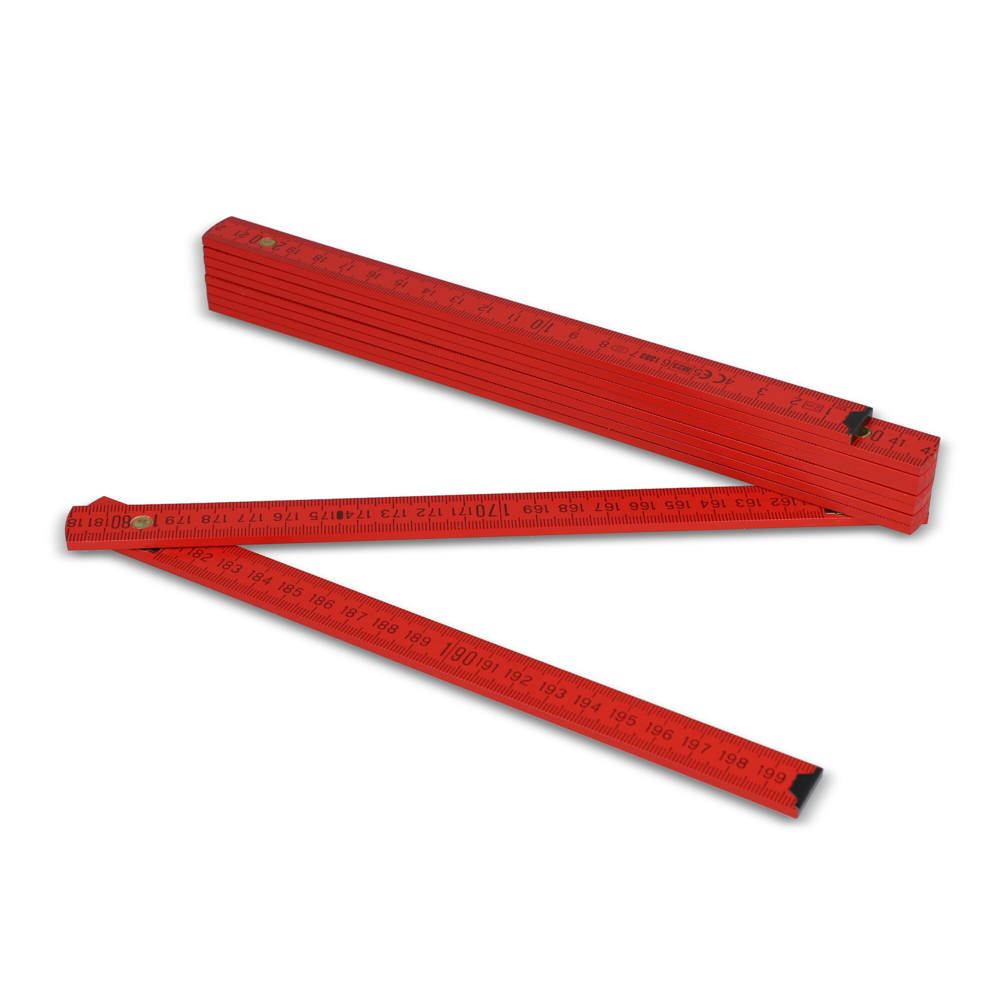 Duimstok hout 2m premium gekleurd