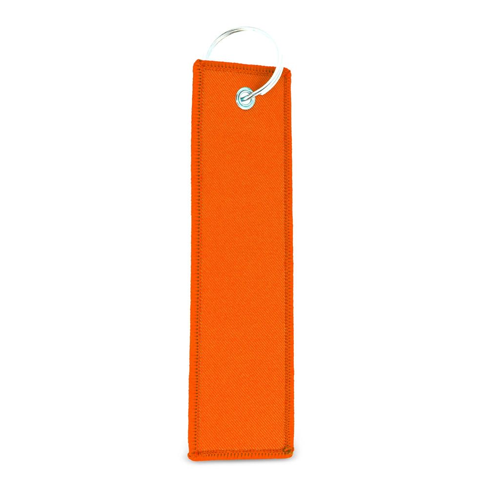 Flight tag met sleutelhanger - bedrukt of onbedrukt verkrijgbaar - Oranje