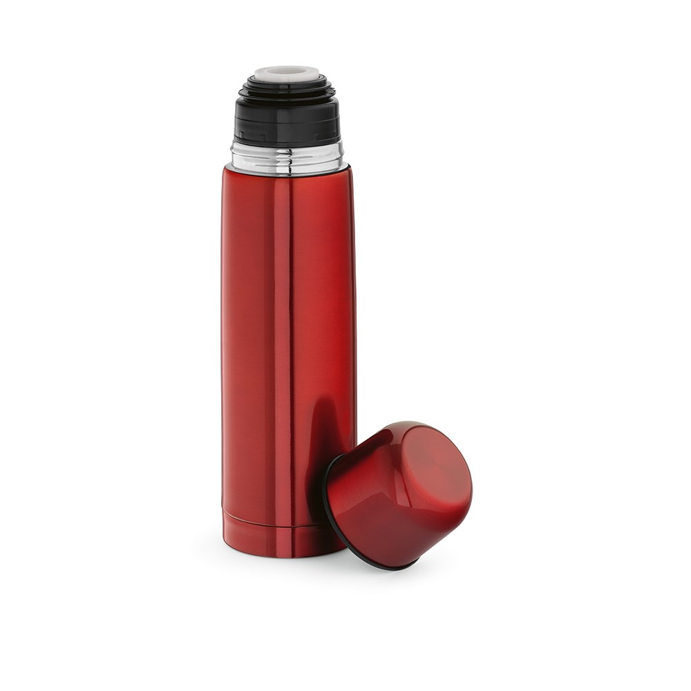 Donau thermos gerecycled roestvrij staal 500 ml - Rood