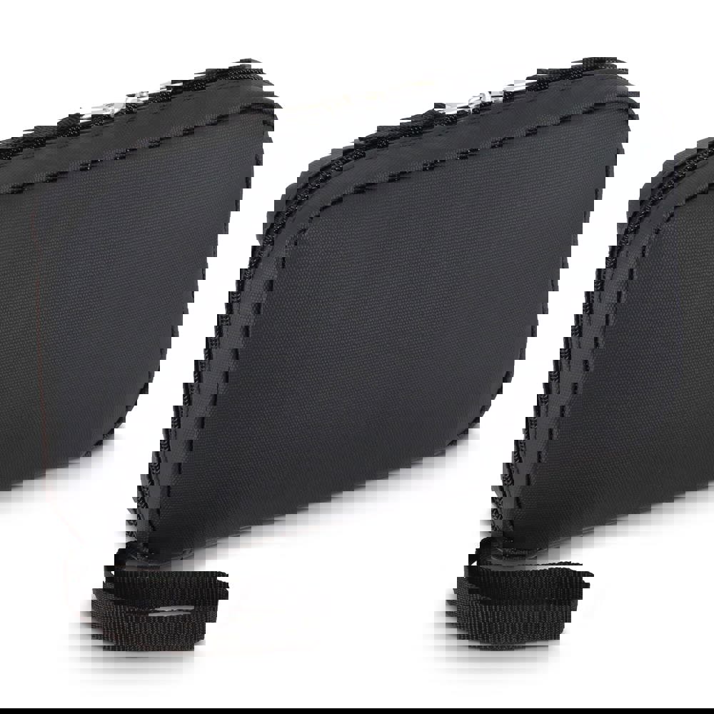 rPET PU-gecoate 210D Napa organizer tas 22 x 13 x 4 cm - voor bedrijven en relatiegeschenken - Zwart