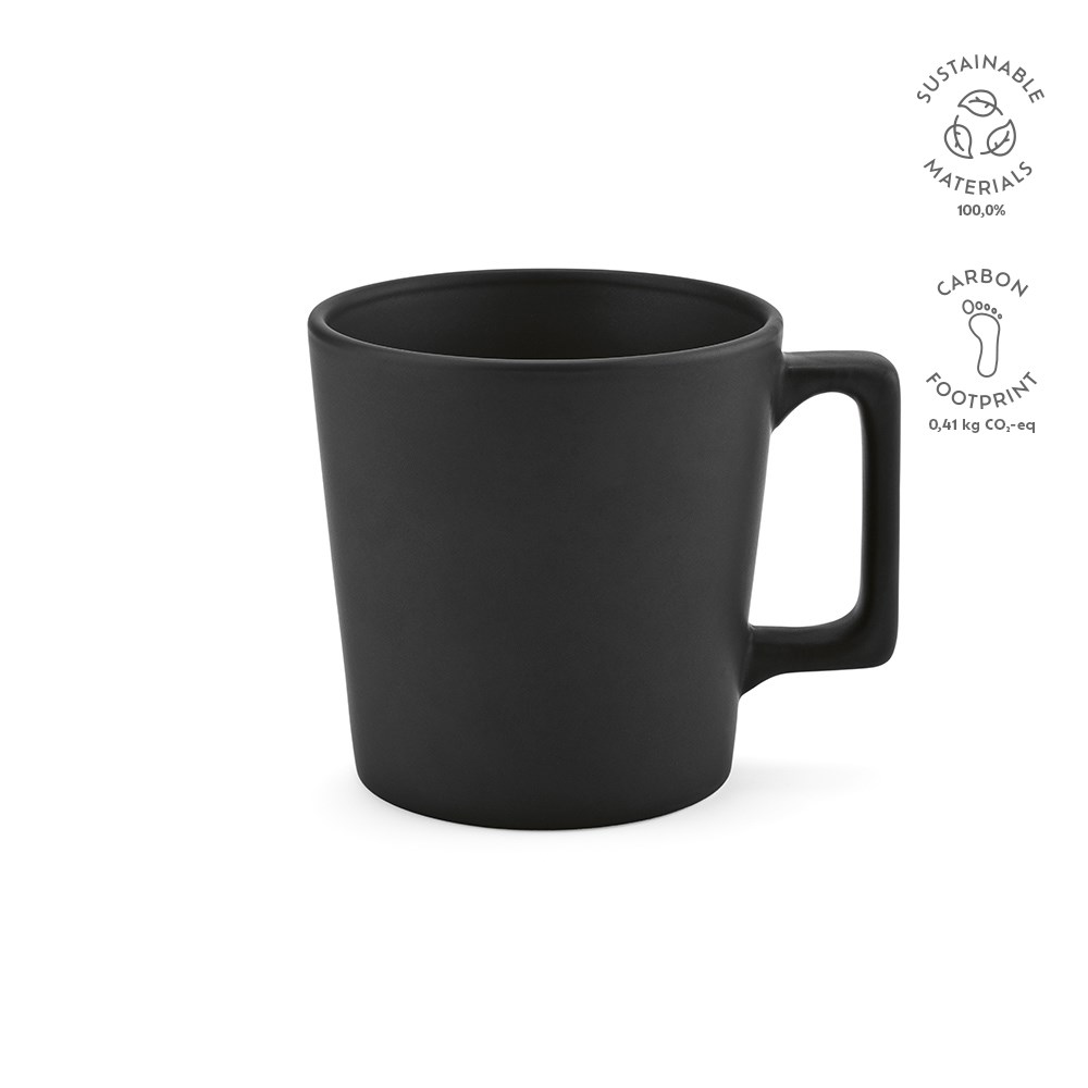 Thames 350 Mok Keramisch 360 ml - voor bedrijven en relatiegeschenken - Zwart