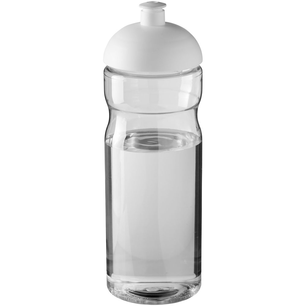H2O Active® Base 650 ml bidon met koepeldeksel - bedrukt of onbedrukt verkrijgbaar - Transparent, Wit