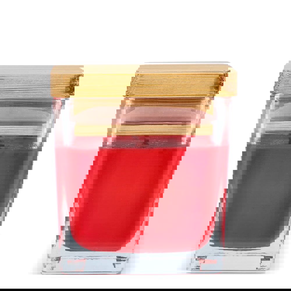 Chakra plantaardige kaars in glazen houder