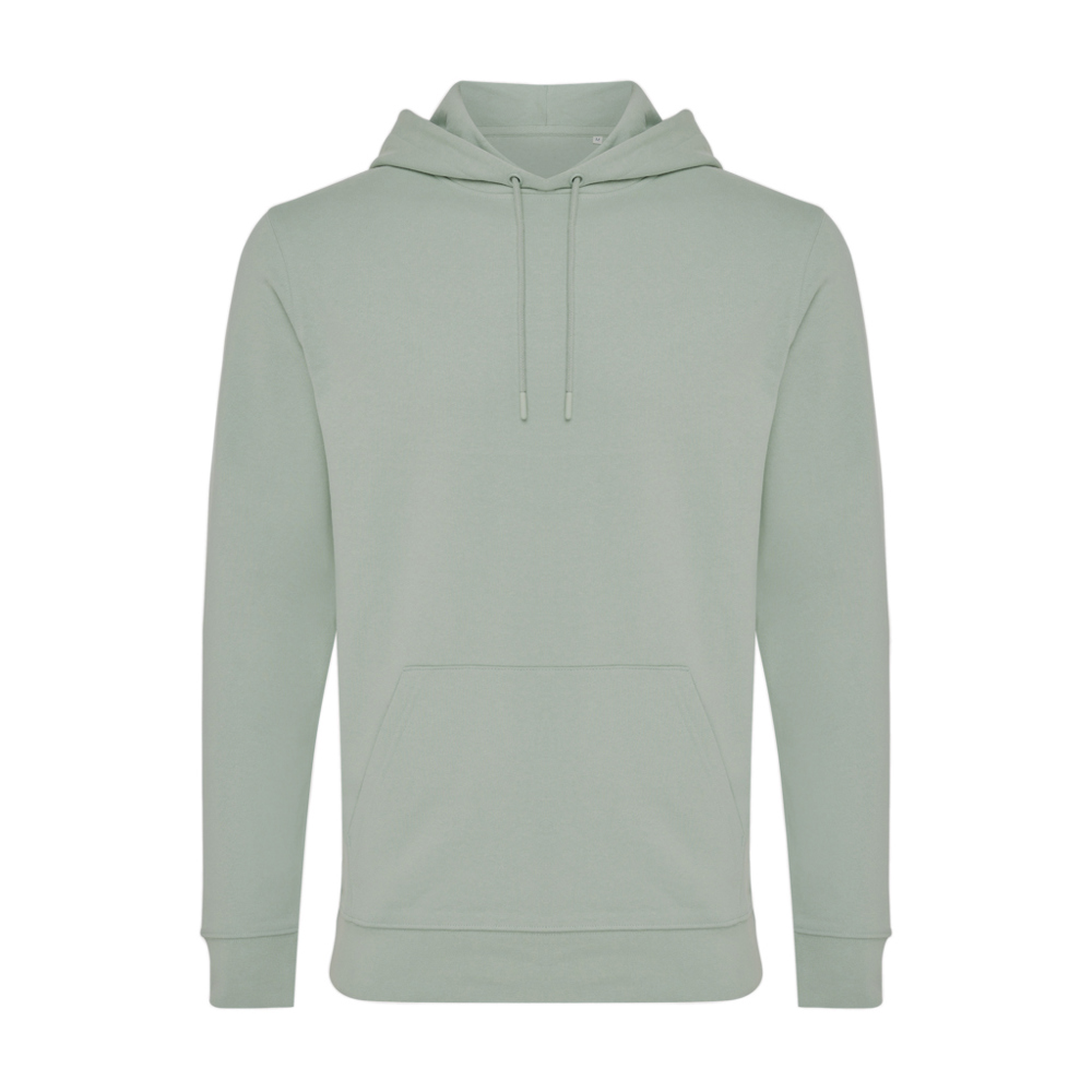 IQONIQ Jasper gerecycled katoen hoodie - kopen of bedrukken - iceberg green (± PMS 15-5205 TCX)