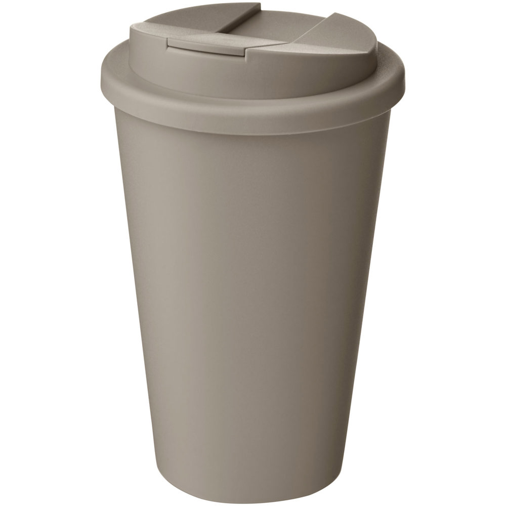 Americano® Renew geïsoleerde 350 ml beker met knoeibestendig deksel - met logo of onbedrukt bestellen - Kiezelgrijs