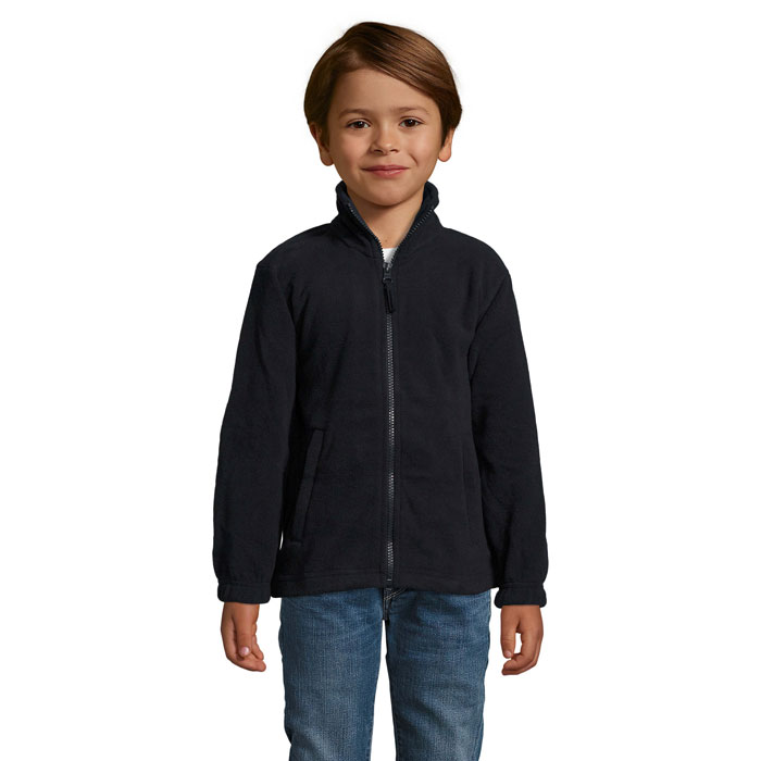 NORTH KIDS - NORTH KIDS fleecevest 300g - bedrukt of onbedrukt verkrijgbaar - Marine