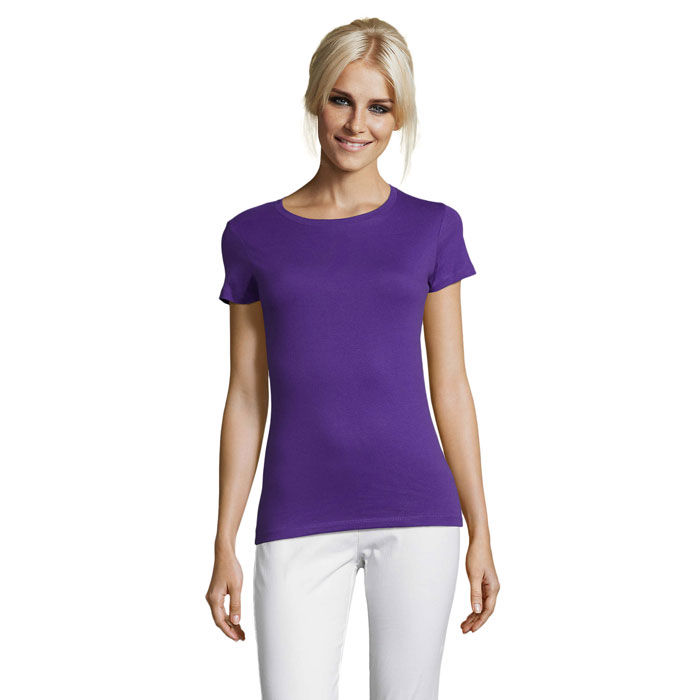 REGENT WOMEN - REGENT dames t-shirt 150g - bedrukt of onbedrukt verkrijgbaar - donker paars