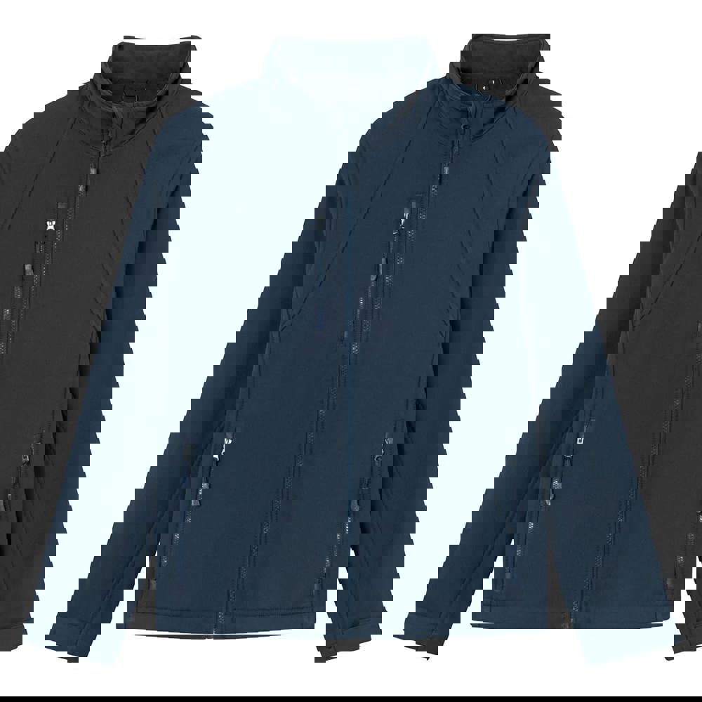 Brickstone dames softshell jas, 340 gr/m² - bedrukt of onbedrukt verkrijgbaar - Navy (PMS 533c) / Navy