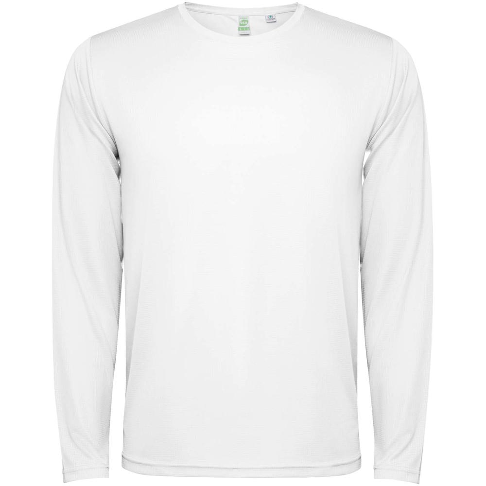 Estoril T-shirt met lange mouwen voor kinderen - voor bedrijven en relatiegeschenken - wit