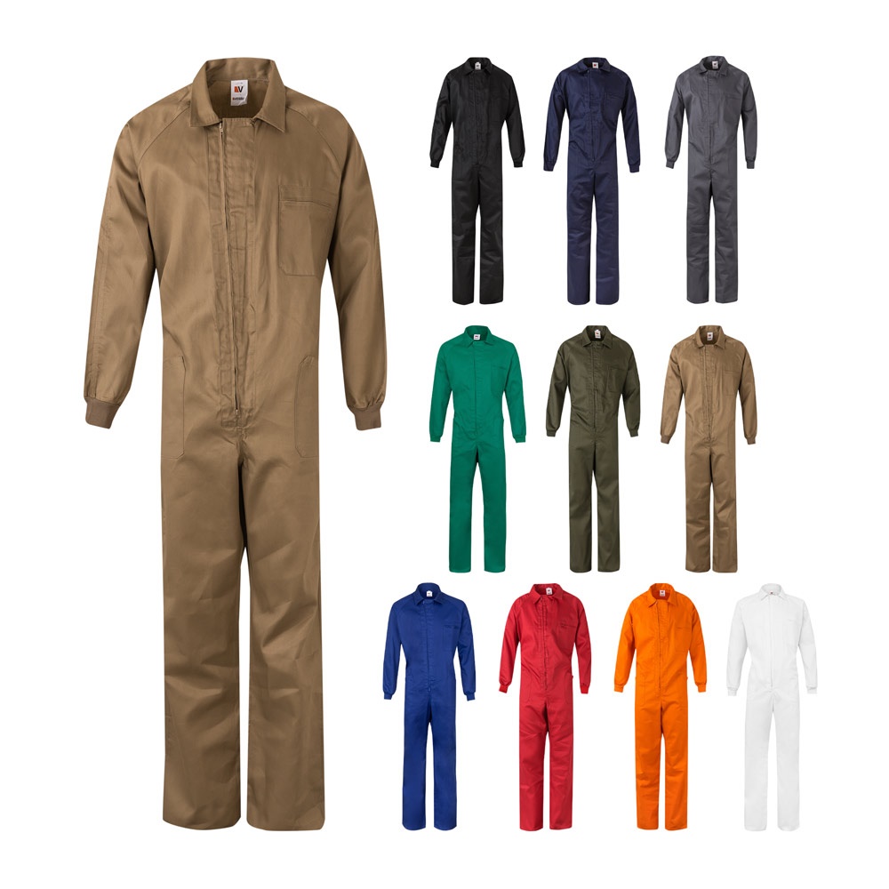 VL YAMA. Twill jumpsuit (200g/m²), van katoen (35%) en polyester (65%) - kopen of bedrukken