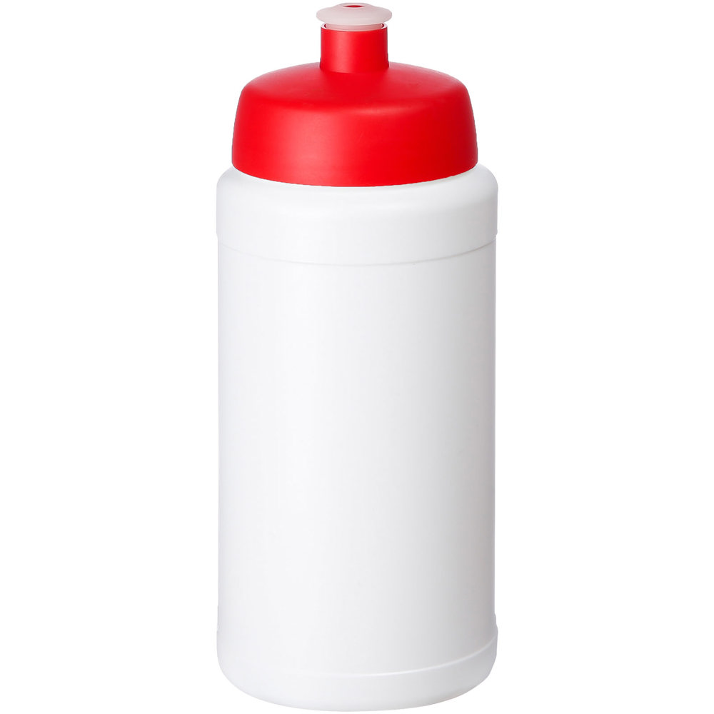 Baseline® Plus 500 ml drinkfles met sportdeksel - met logo of onbedrukt bestellen - Wit, Rood