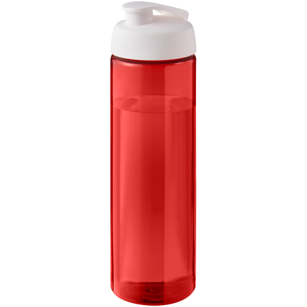 H2O Active® Eco Vibe 850 ml drinkfles met klapdeksel - voor bedrijven en relatiegeschenken - Rood, Wit