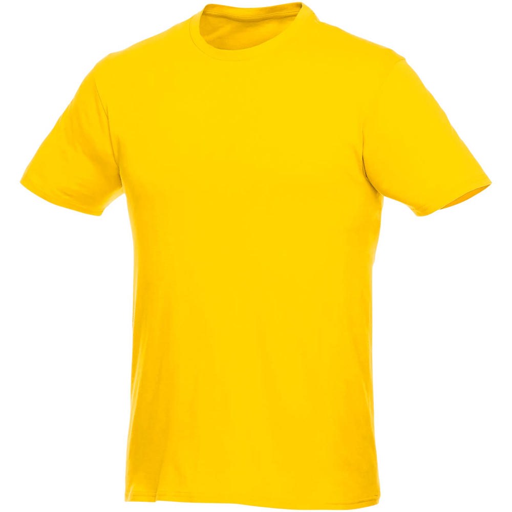 Heros heren t-shirt met korte mouwen - met logo of onbedrukt bestellen - geel