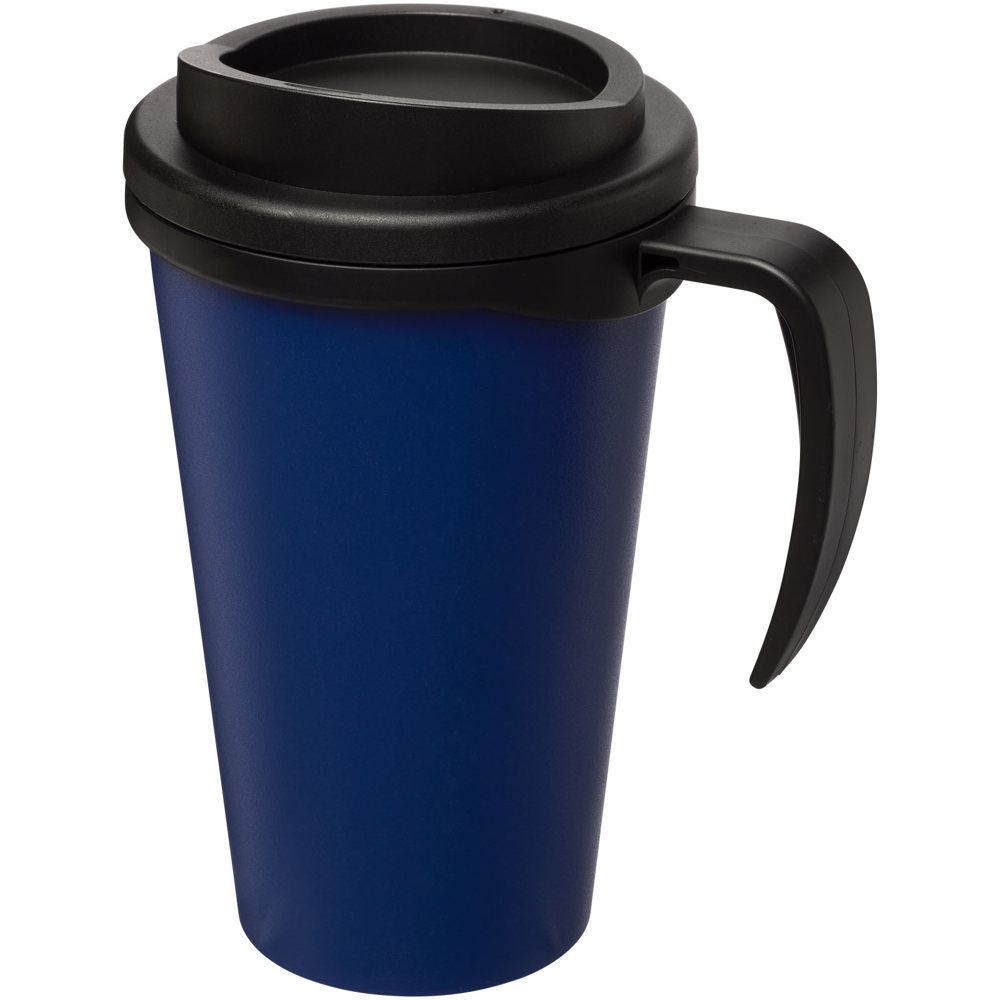 Americano® grande 350 ml geïsoleerde beker - bedrukt of onbedrukt verkrijgbaar - Blauw, Zwart