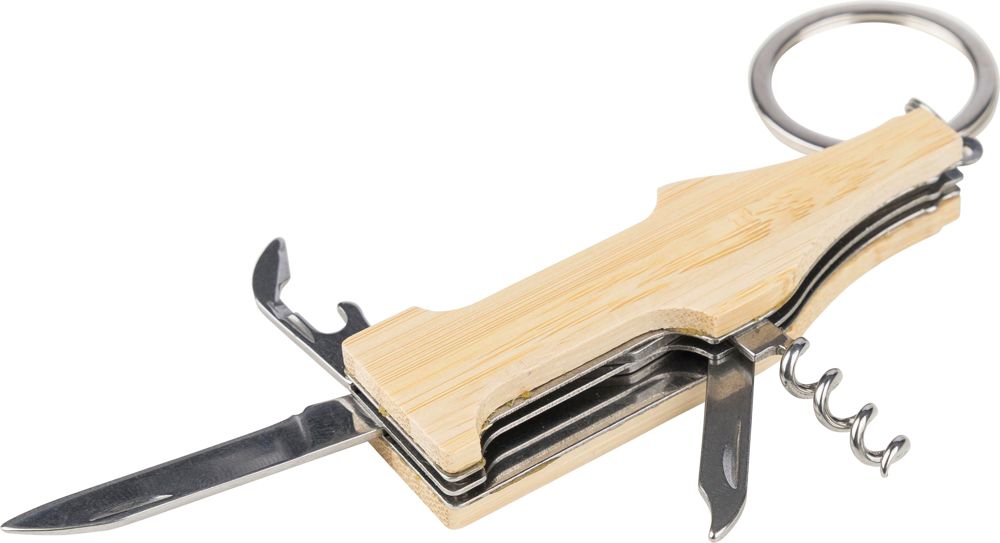 Bamboe multitool-sleutelhanger Inaya