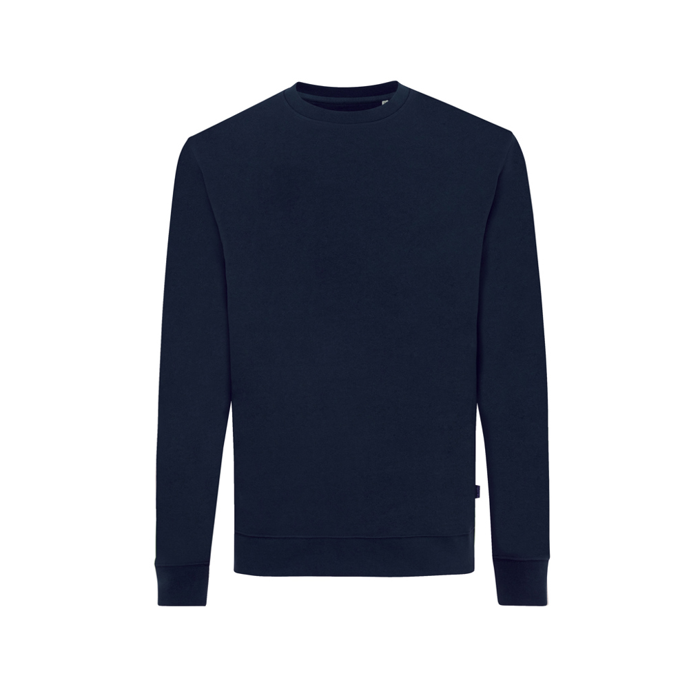 IQONIQ Zion gerecycled katoen sweater - voor bedrijven en relatiegeschenken - donkerblauw (± PMS 19-3923TCX)