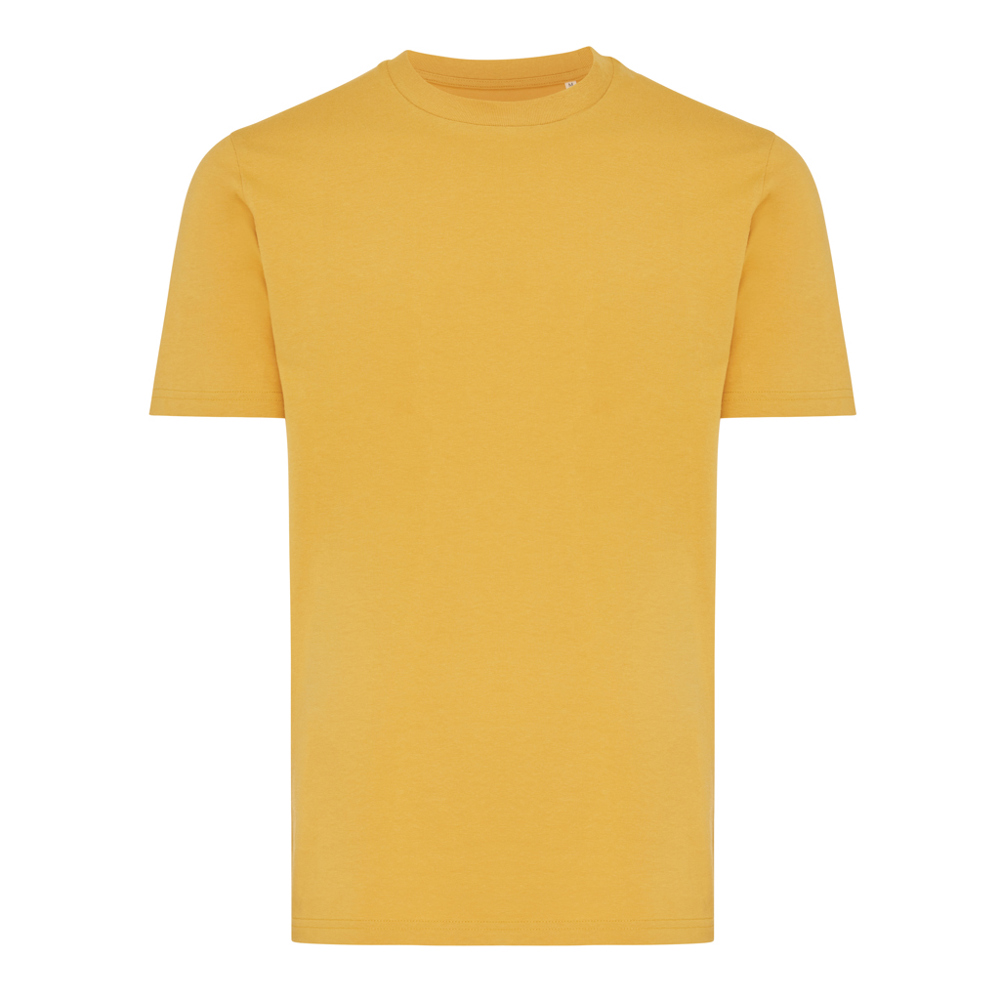 IQONIQ Brett gerecycled katoen t-shirt - kopen of bedrukken - ochre yellow (± PMS 14-1041 TCX)
