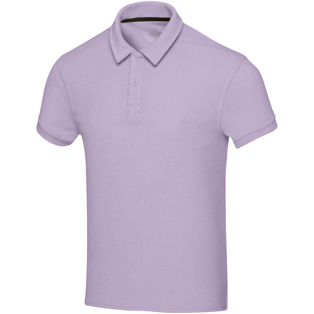Akoya gerecyclede terry unisex polo - met logo of onbedrukt bestellen - Lila