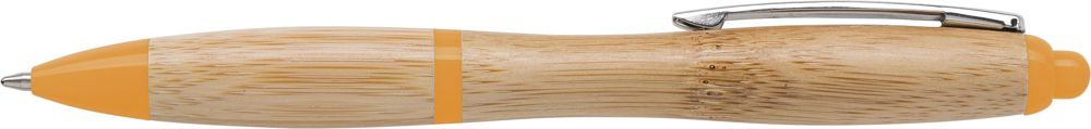 Bamboe balpen Hetty - met logo of onbedrukt bestellen - Oranje