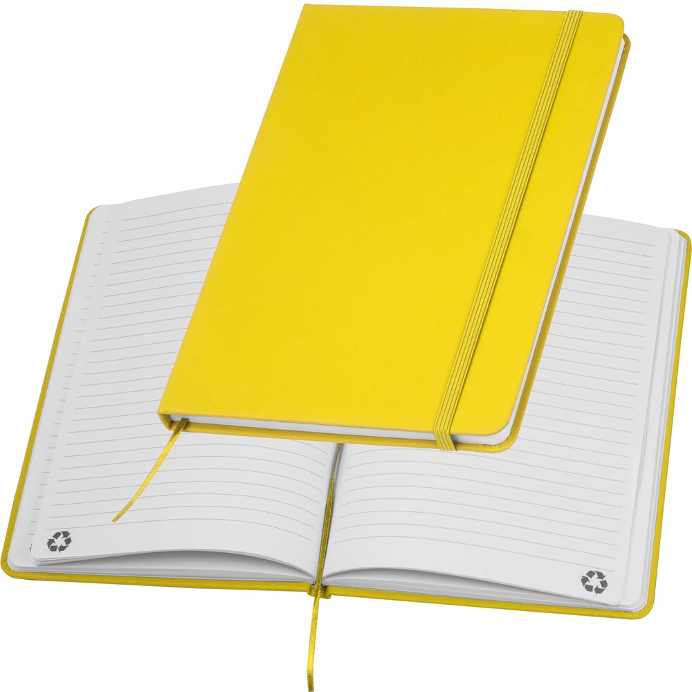 A5 notitieboekje van gerecycled papier - kopen of bedrukken - geel