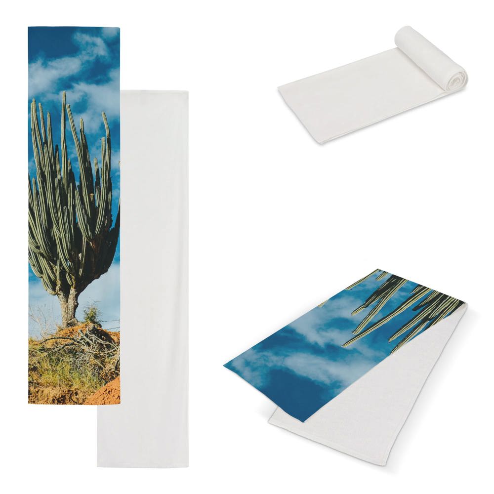 Dubbelzijdige handdoek sublimatie 30 x 130 cm 400 g/m² - voor bedrijven en relatiegeschenken