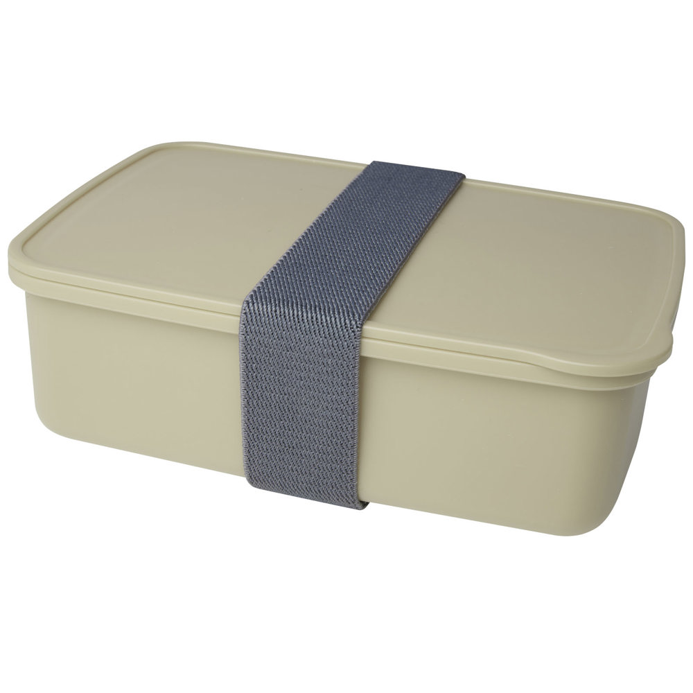 Dovi 800 ml gerecyclede kunststof lunchbox - bedrukt of onbedrukt verkrijgbaar - beige