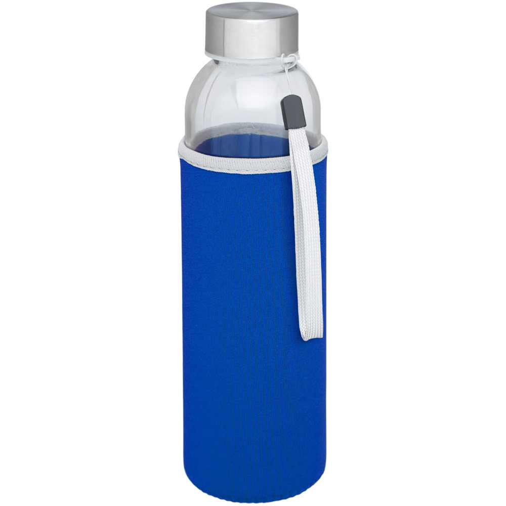 Bodhi 500 ml glazen drinkfles - bedrukt of onbedrukt verkrijgbaar - Blauw