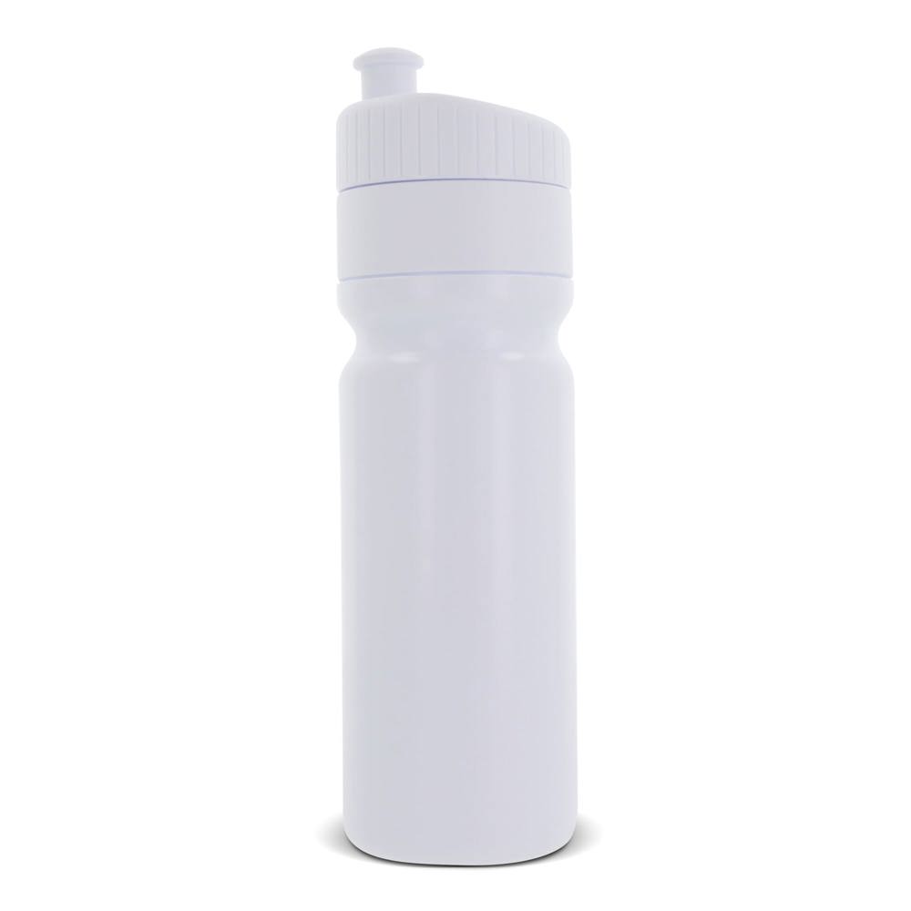 Sport bidon met rand 750ml - voor bedrijven en relatiegeschenken - Wit / Wit