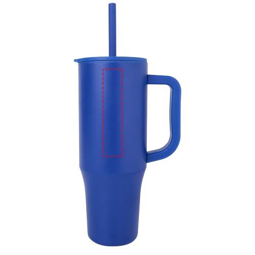 Brady 900 ml RCS gecertificeerde geïsoleerde beker met siliconen rietje