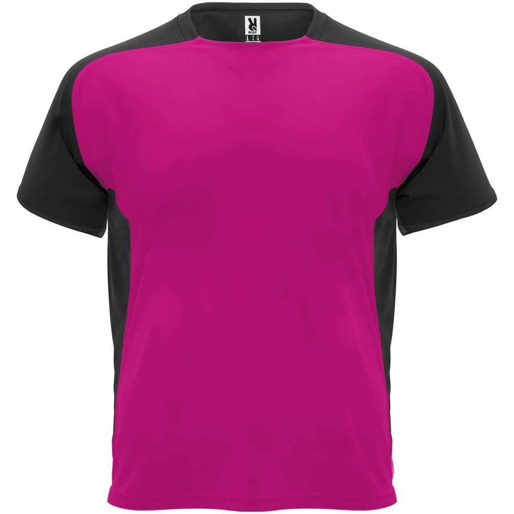 Bugatti sportshirt met korte mouwen voor kinderen - met logo of onbedrukt bestellen - Fuchsia, Zwart