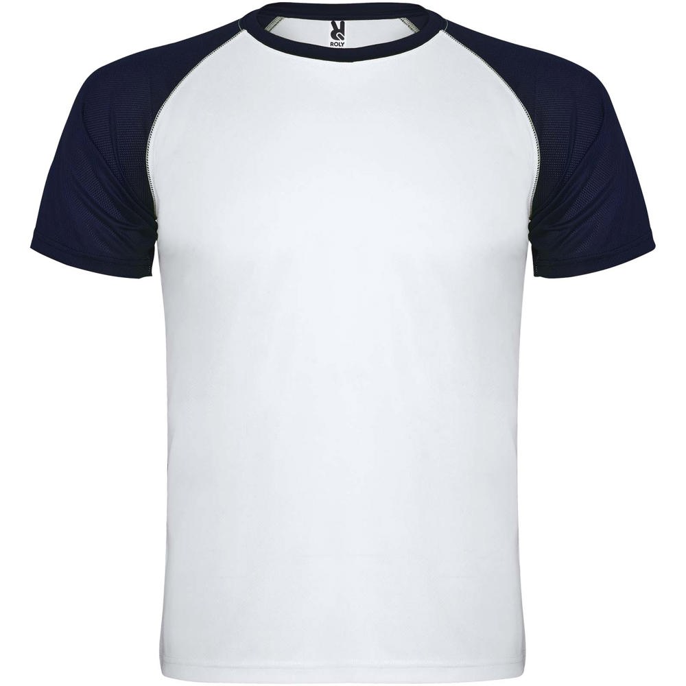 Indianapolis sportshirt met korte mouwen voor kinderen - bedrukt of onbedrukt verkrijgbaar - Wit, Marineblauw