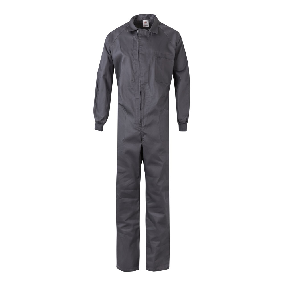 VL YAMA. Twill jumpsuit (200g/m²), van katoen (35%) en polyester (65%) - kopen of bedrukken - Grijs