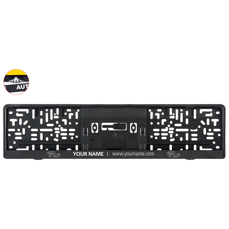 Kentekenplaathouder met strip - kopen of bedrukken