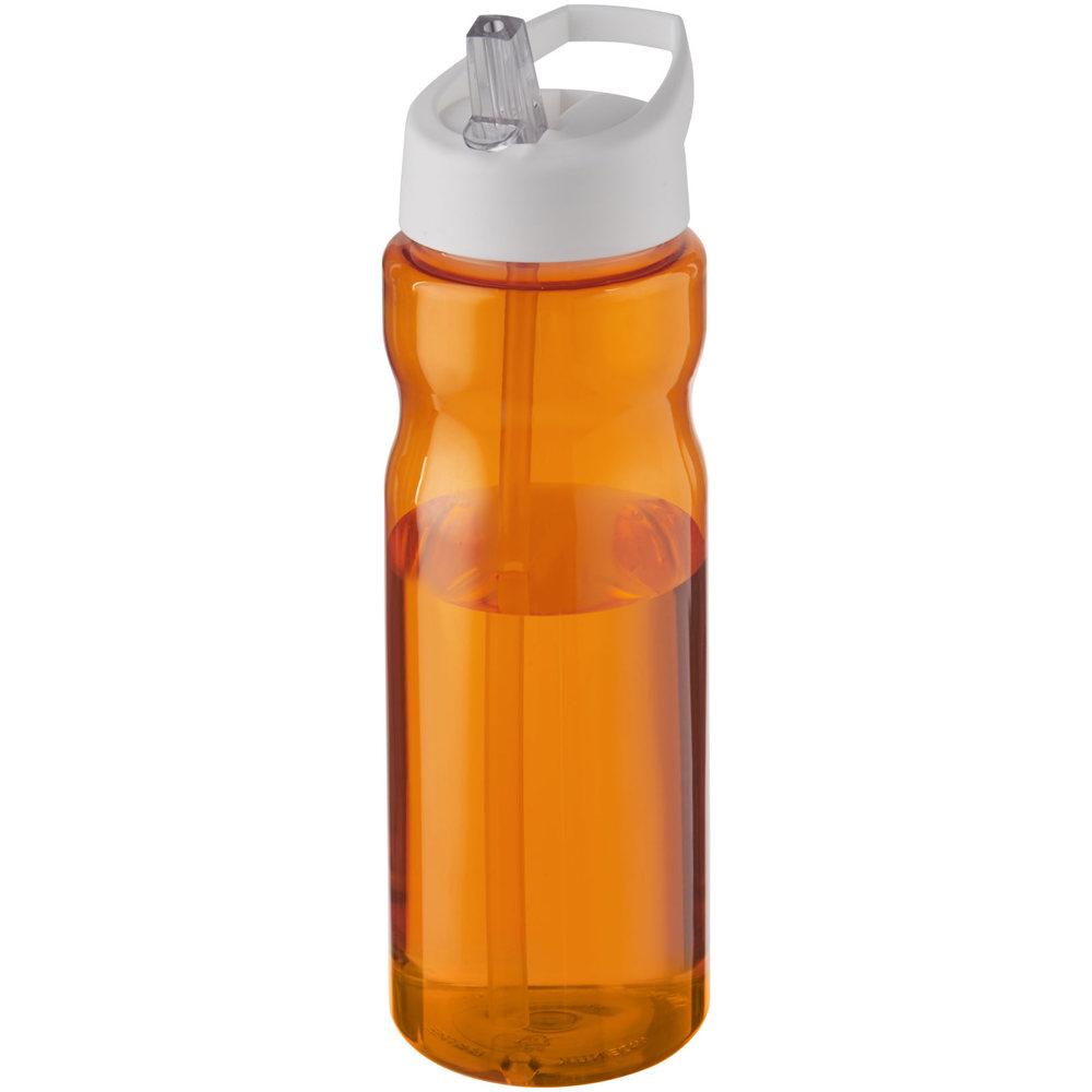 H2O Active® Base 650 ml bidon met fliptuitdeksel - met logo of onbedrukt bestellen - Oranje, Wit