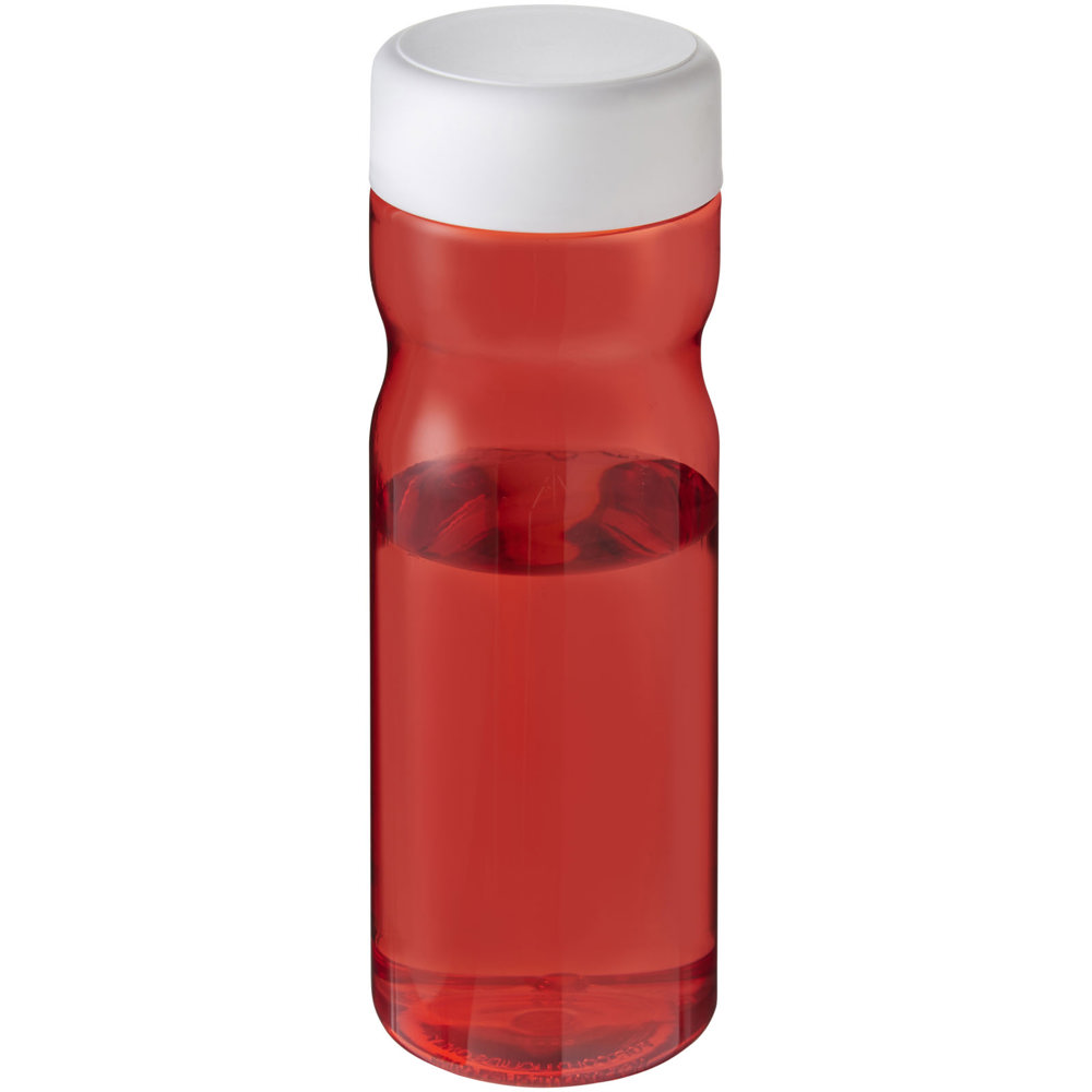 H2O Active® Eco Base 650 ml sportfles - met logo of onbedrukt bestellen - rood, wit