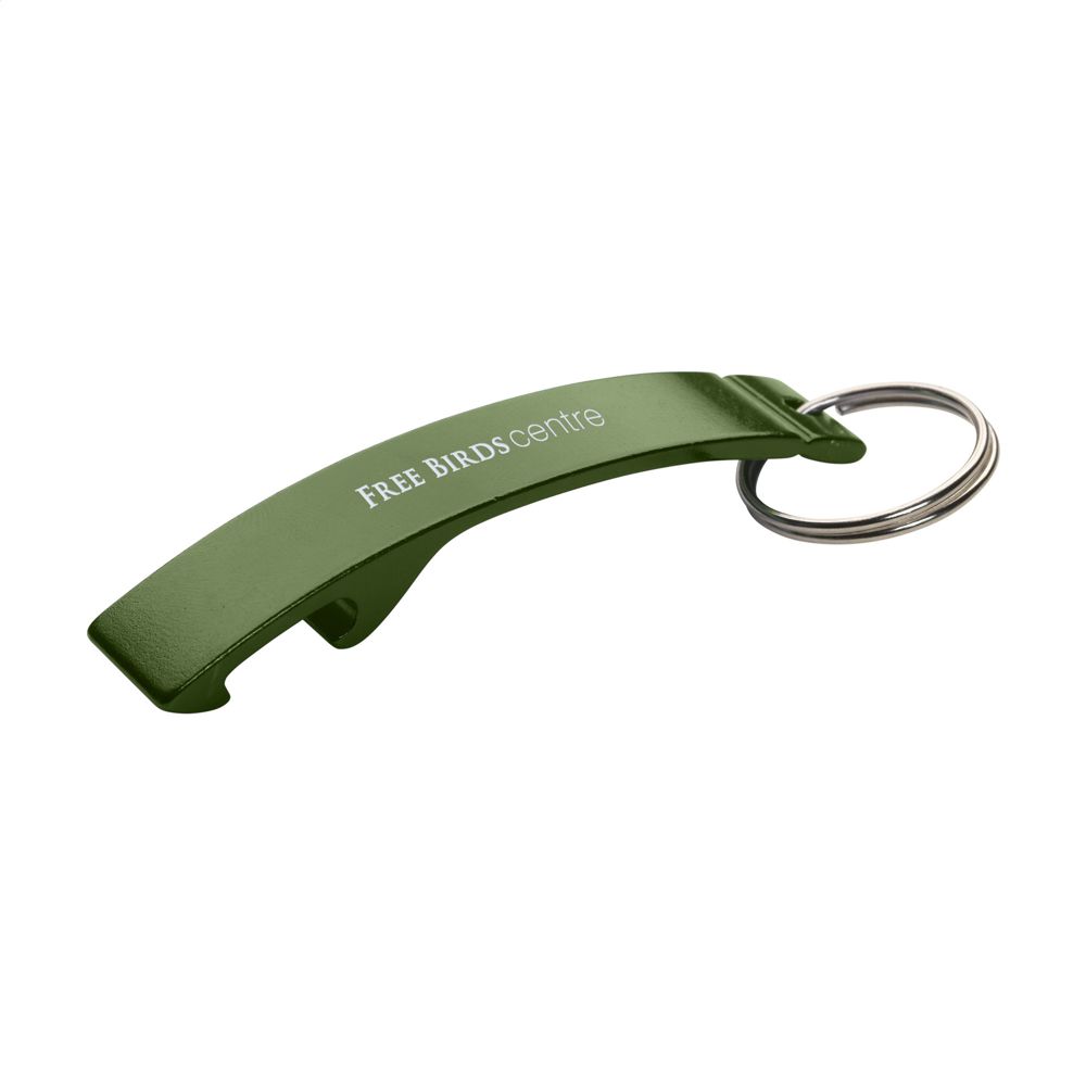 Alu Opener sleutelhanger - bedrukt of onbedrukt verkrijgbaar - Groen