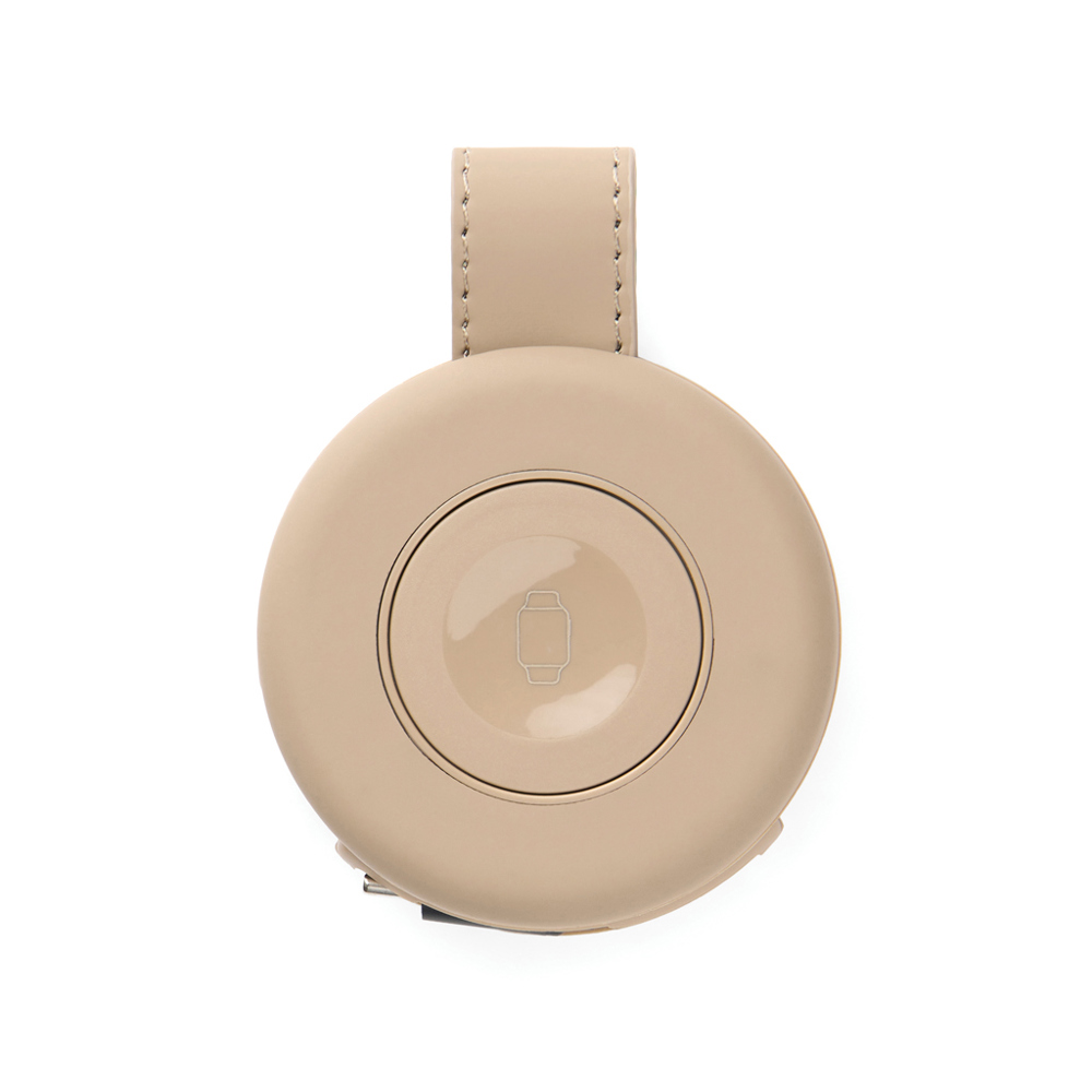 VINGA Baltimore RCS 2-in-1 draadloze 15W lader - voor bedrijven en relatiegeschenken - greige (± PMS 16-0906 TPG)