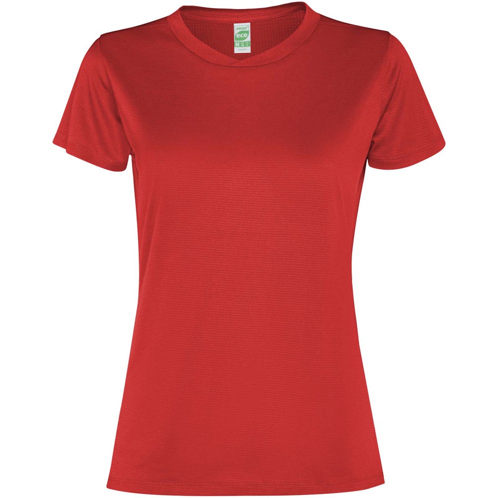 Slam sport t-shirt voor dames met korte mouwen - bedrukt of onbedrukt verkrijgbaar - Rood