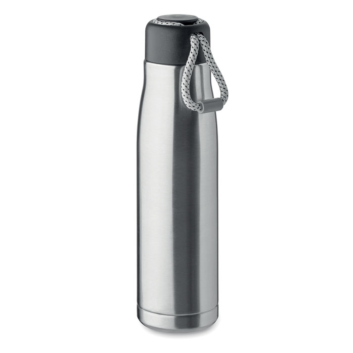 CORDLE - Dubbelwandige fles 500ml - kopen of bedrukken - Mat Zilver