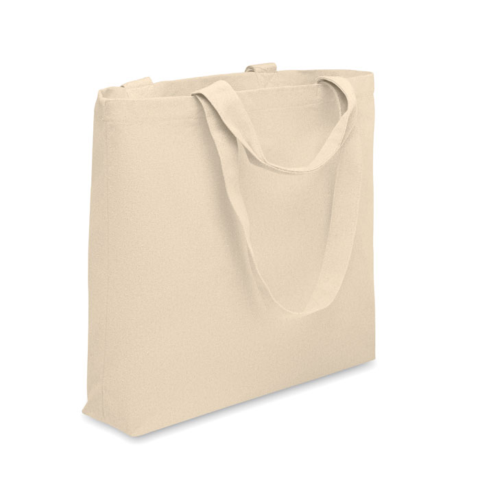 MALDI BEACH - Strandtas canvas 320gr/m² - voor bedrijven en relatiegeschenken - Beige