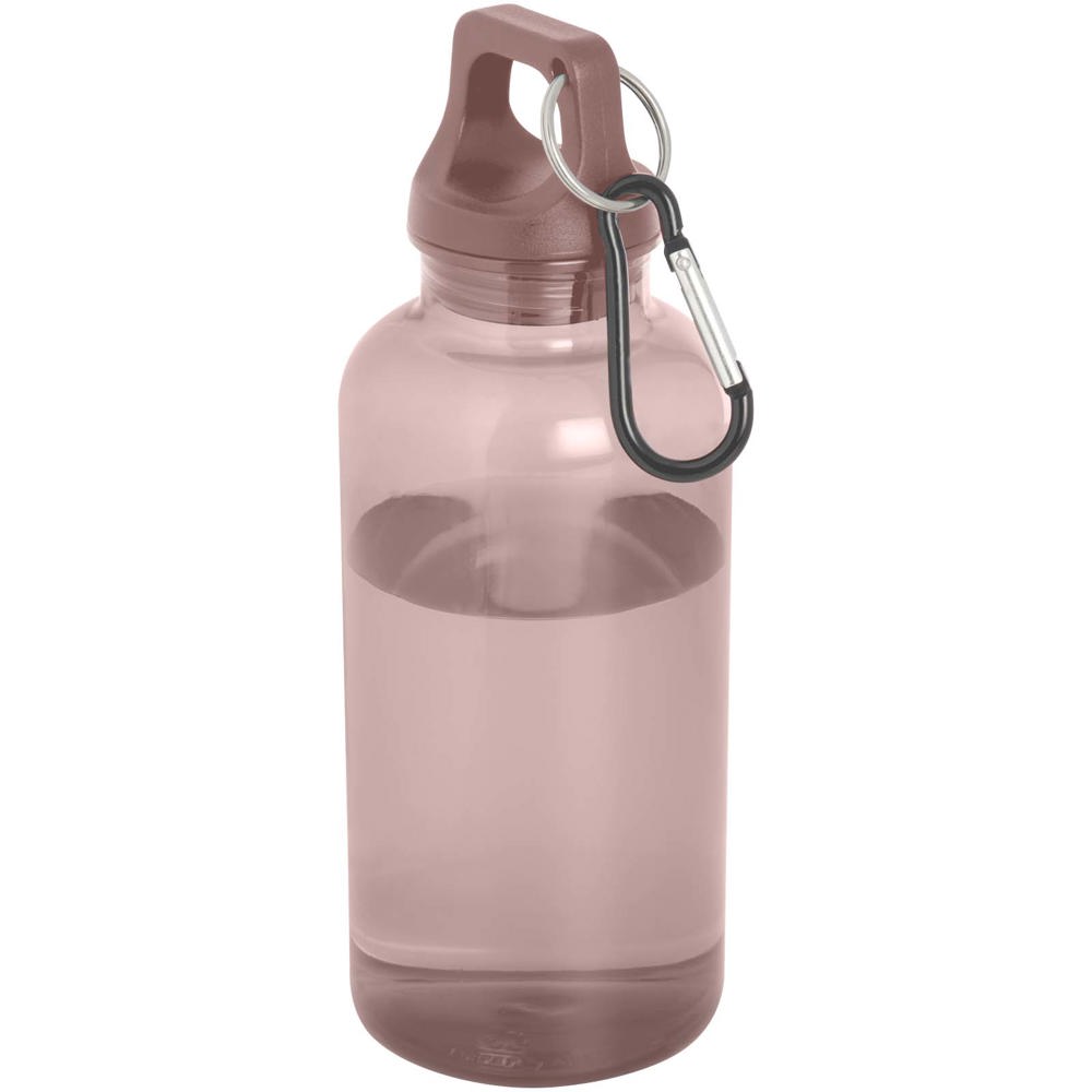 Oregon 400 ml waterfles van RCS-gecertificeerd gerecycled plastic met karabijnhaak - kopen of bedrukken - Oudroze