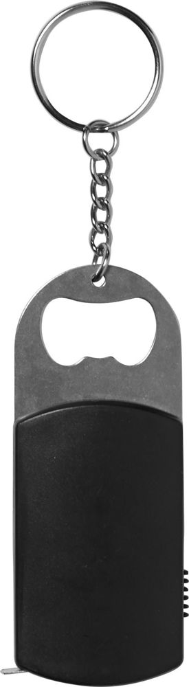 ABS sleutelhanger met flesopener Karen - met logo of onbedrukt bestellen - Zwart