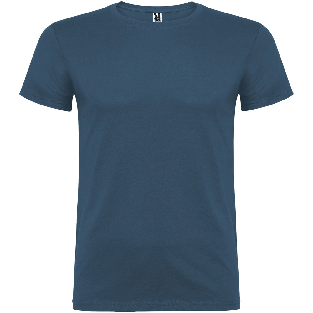 Beagle herenshirt met korte mouwen - met logo of onbedrukt bestellen - Maanlichtblauw