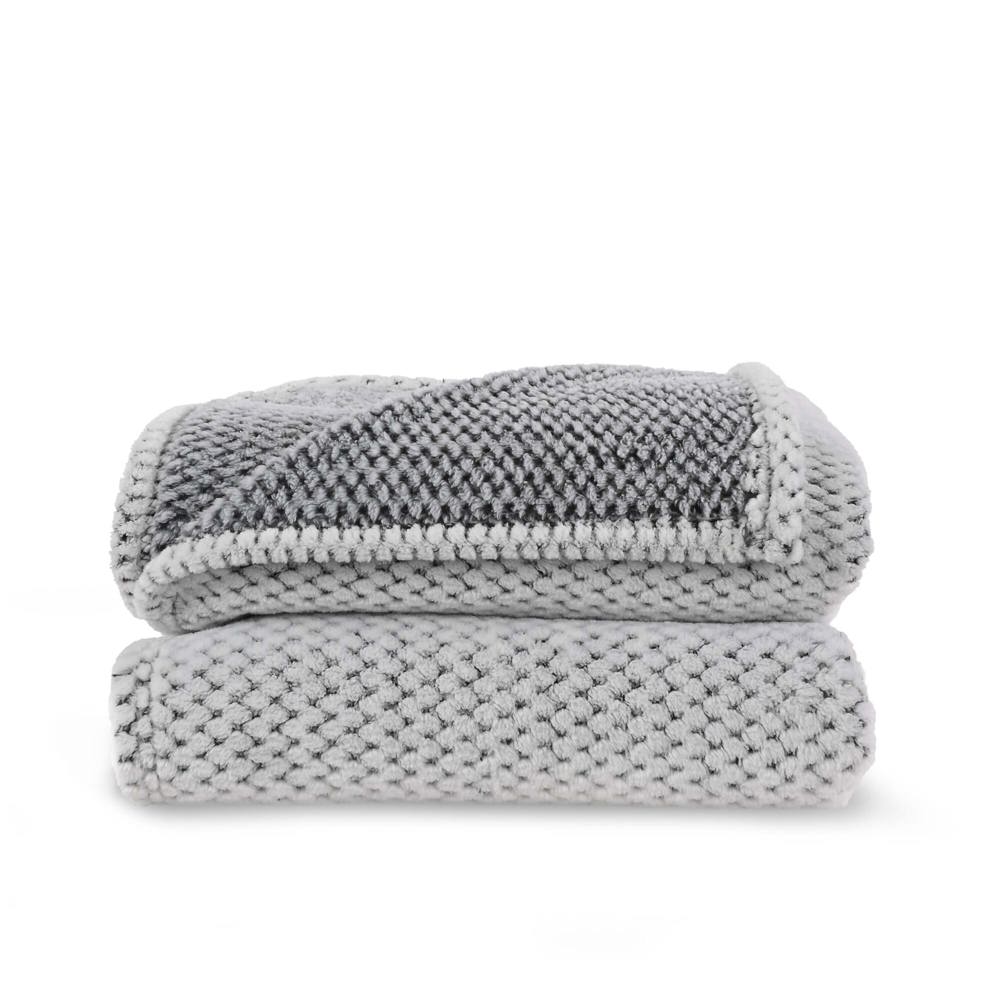 Sagaform Anni R-PET fleece deken - voor bedrijven en relatiegeschenken - grijs