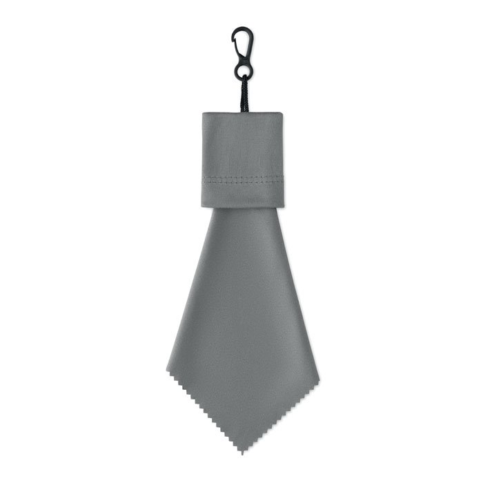 CLEAR - RPET reinigingsdoekje - voor bedrijven en relatiegeschenken - grijs