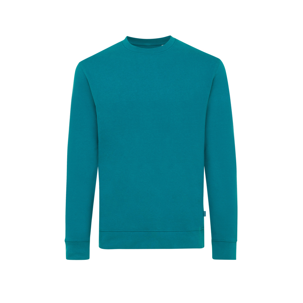 IQONIQ Zion gerecycled katoen sweater - voor bedrijven en relatiegeschenken - verdigris (± PMS 18-4834TCX)