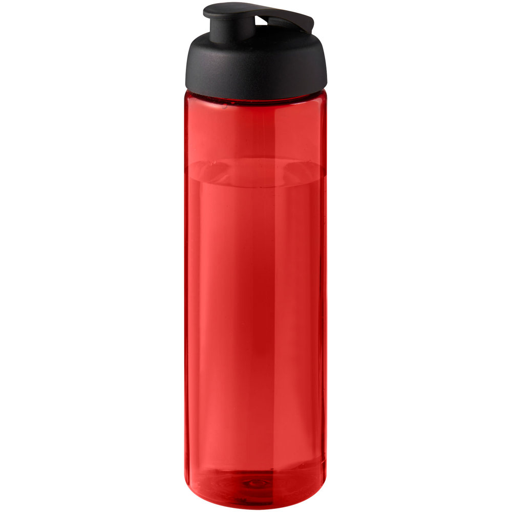 H2O Active® Eco Vibe 850 ml drinkfles met klapdeksel - voor bedrijven en relatiegeschenken - Rood, Zwart