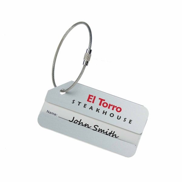 Luggage Tag Aluminium- Zilver