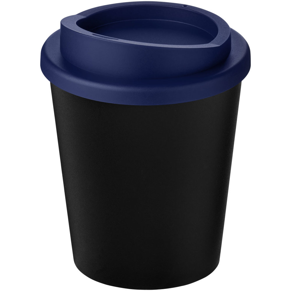 Americano® Espresso Eco 250 ml gerecyclede beker - met logo of onbedrukt bestellen - Zwart, Blauw